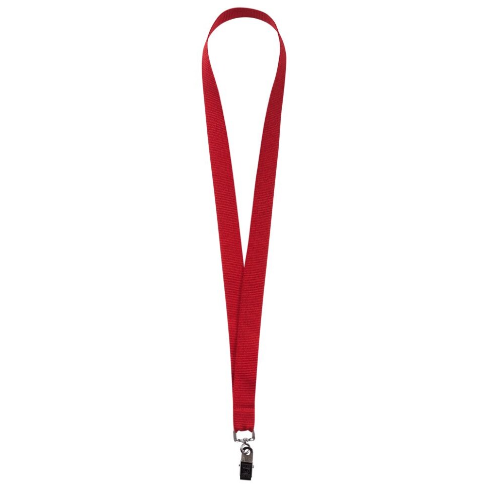 Лента для бейджа Neckband, красная