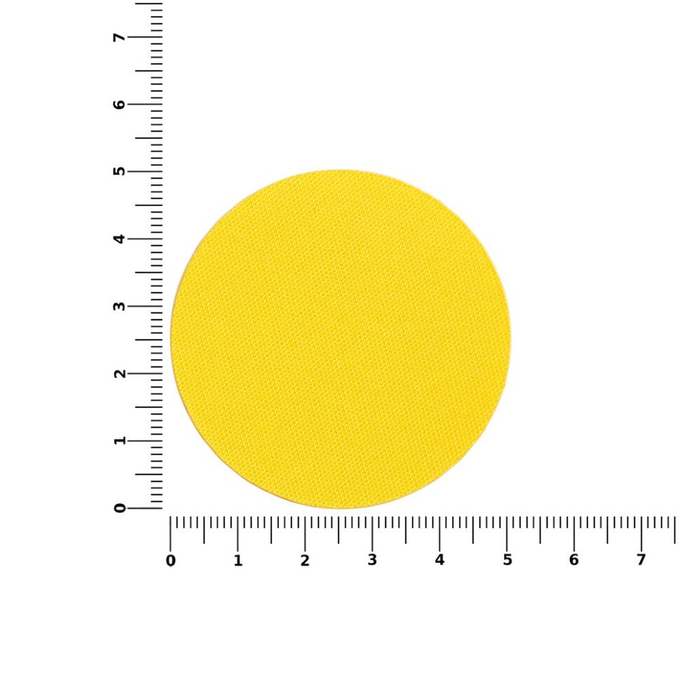 Наклейка тканевая Lunga Round, M, желтая