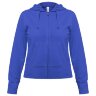 Толстовка женская Hooded Full Zip ярко-синяя