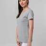 Футболка женская T-bolka Stretch Lady, серый меланж