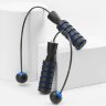 Беспроводная скакалка Silentino, черная с синим Беспроводная скакалка Silentino, черная с синим