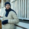Шарф Bernard, темно-синий