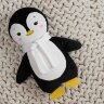 Мягкая игрушка Beastie Toys, пингвиненок с белым шарфом