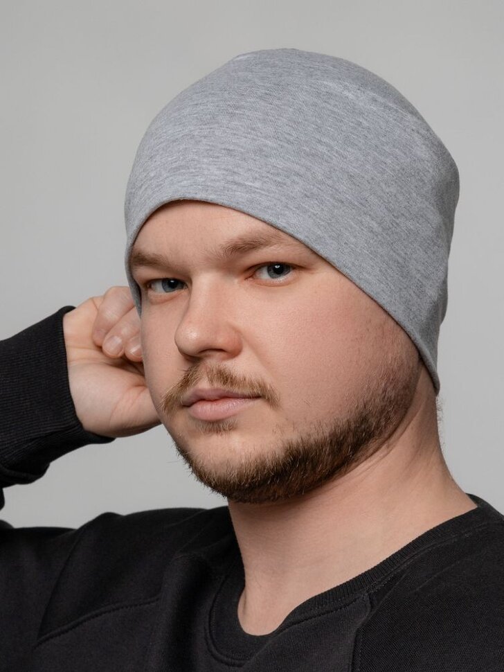 Шапка HeadOn, ver.2, серый меланж