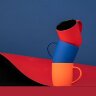 Кружка Surprise Touch Black с покрытием софт-тач, оранжевая