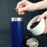Термостакан с ситечком No Leak Infuser, синий