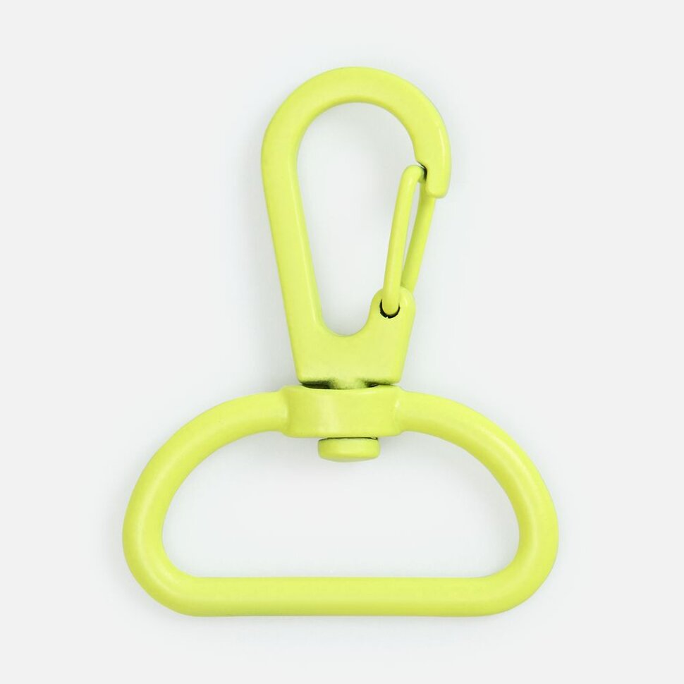 Застежка-карабин Snap Hook, L, желтый неон